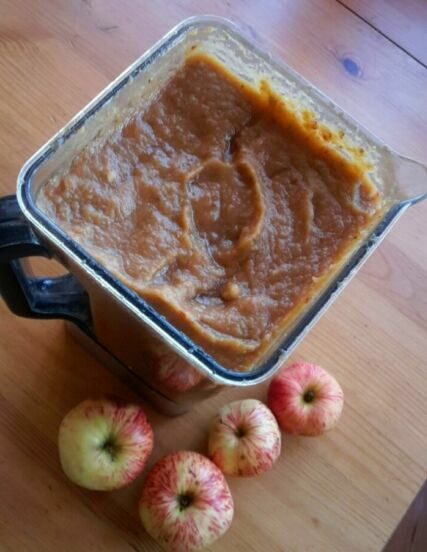 Яблоки с медом в блендере