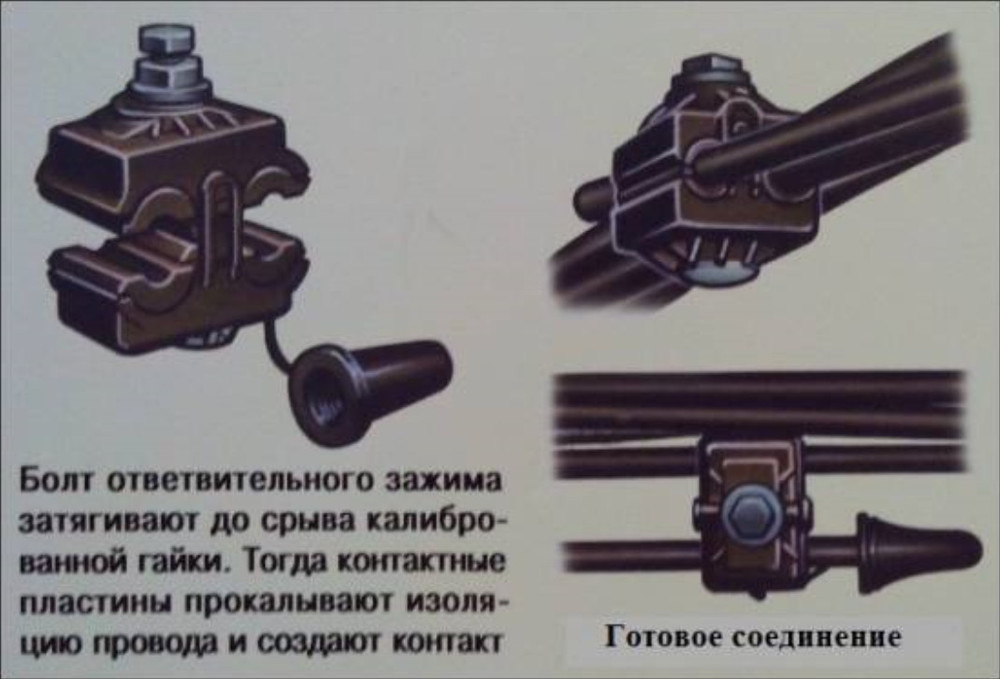 Арматура для монтажа ввода в дом с помощью сип кабеля 2