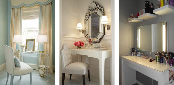Освещение у туалетного столика